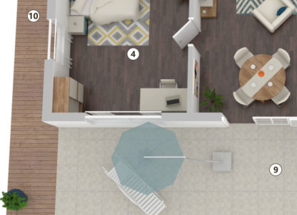 3D Grundriss Layout 2 Detailansicht 1